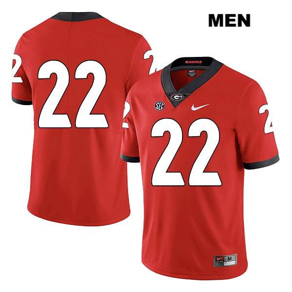 Georgia Bulldogs Men's Nate McBride #22 NCAA No Name Legend Authentic Red Nike Stitched College Football Jersey SKR0356YE